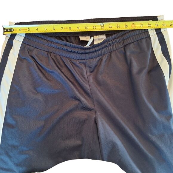 Nike Basketball Pants VTG Y2K Navy Blue White Stripes Zip Ankle XXL Men size 2XL - Picture 7 of 11